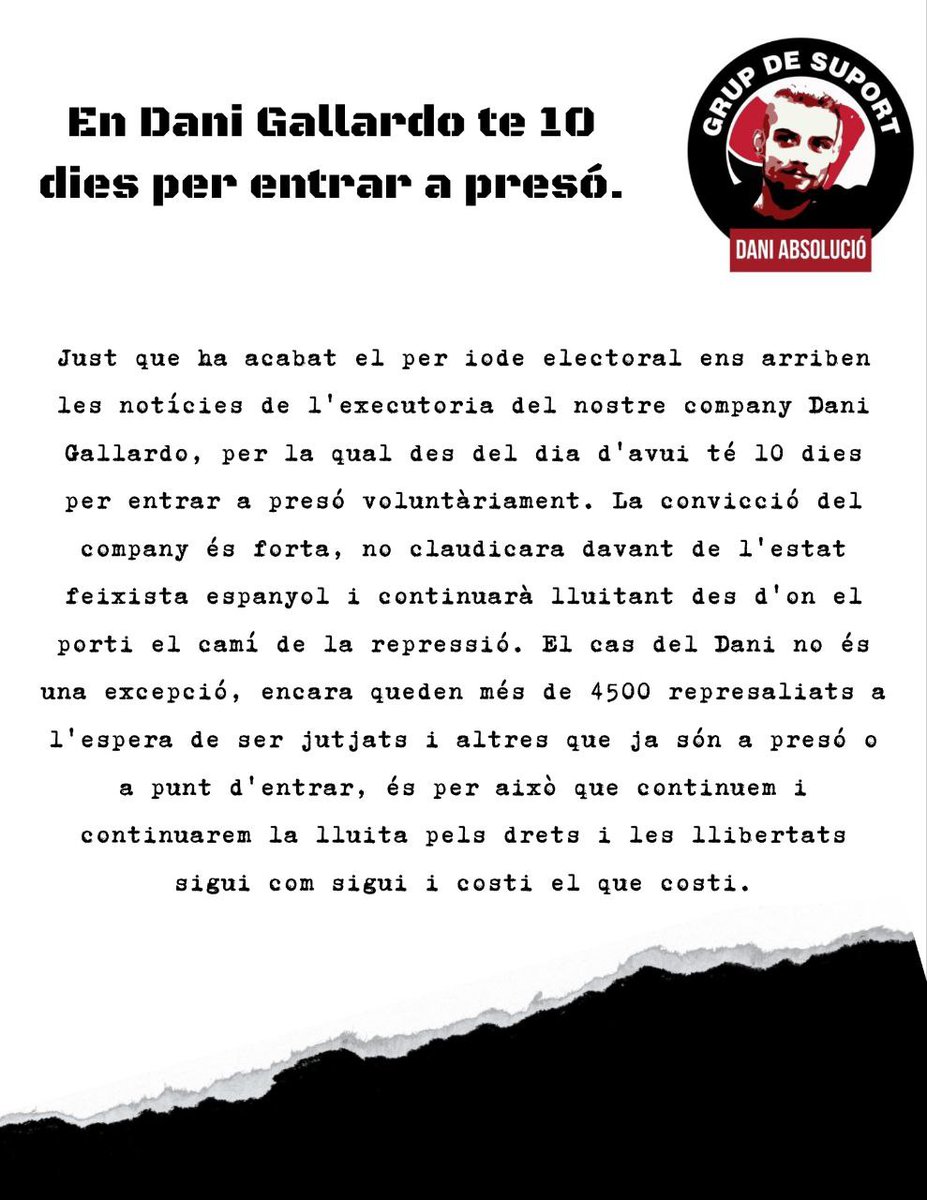 A.R.A Assemblea de Represaliades i Activistes tweet media