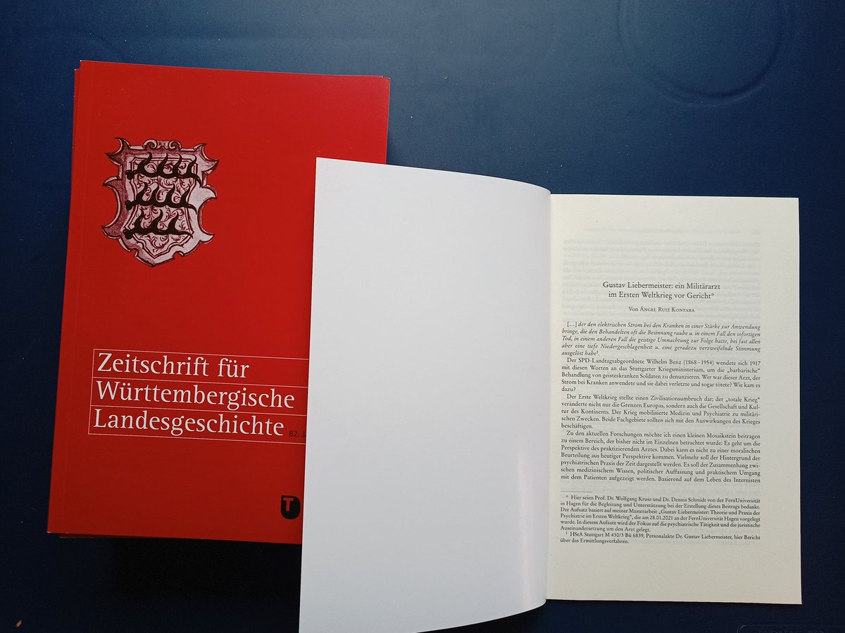 Mein wissenschaftlicher Aufsatz ist nun erschienen 🤓 #Geschichte #Württemberg