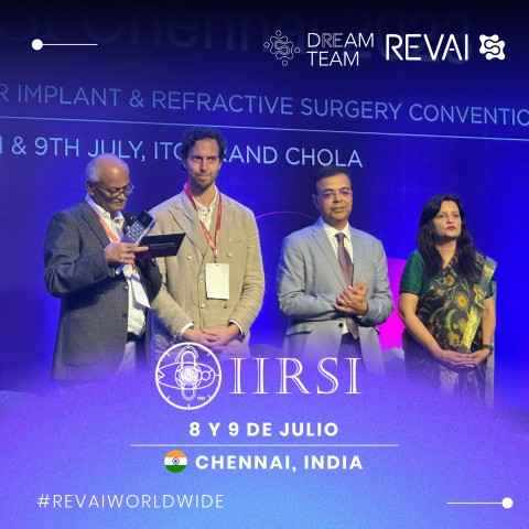 NewtopiaVC's tweet photo. #Revai participated in the Indian Congress on Intraocular Implants and Refractive Surgery in Chennai, and Roger Zaldivar, CEO and co-founder of REVAI, received the gold medal in recognition of his contributions to the field. https://t.co/IRpi5MoAyR