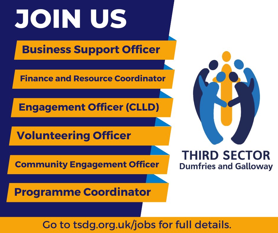 Our team is expanding. It's a great time to join us. For more, go to: tsdg.org.uk/jobs/ 
#thirdsectordg #thirdsectorjobs