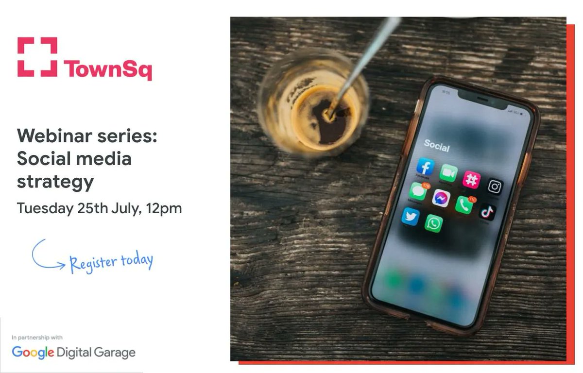 There's still time to reigster for tomorrow's Social Media Strategy workshop hosted by Google Digital Garage.

Reach new customers online, build your social media strategy, build a social media toolkit and more.

Register here: buff.ly/3ojPHMz