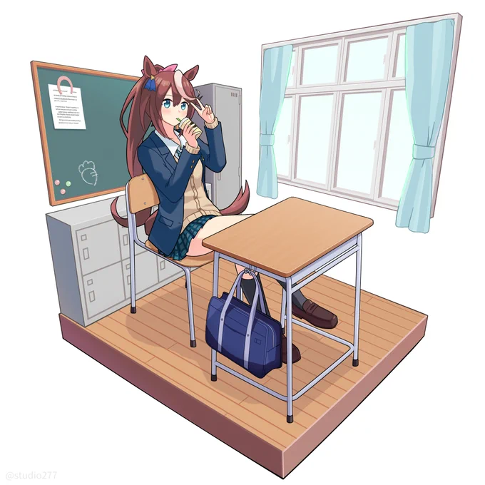 JKテイオー  #ウマ娘 #トウカイテイオー #フォロワー1万人以下の絵師が力作を投稿してたくさんのフォローを貰うタグ