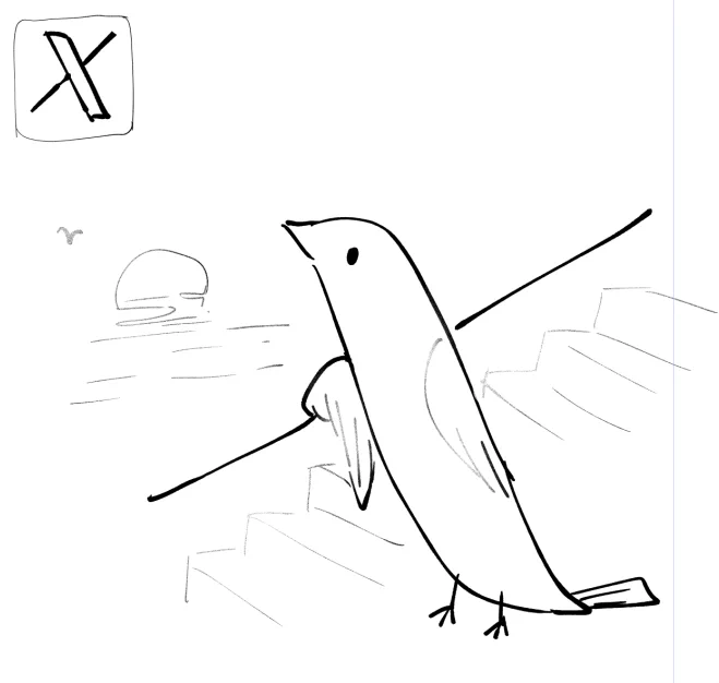 Xのロゴ こう見える 