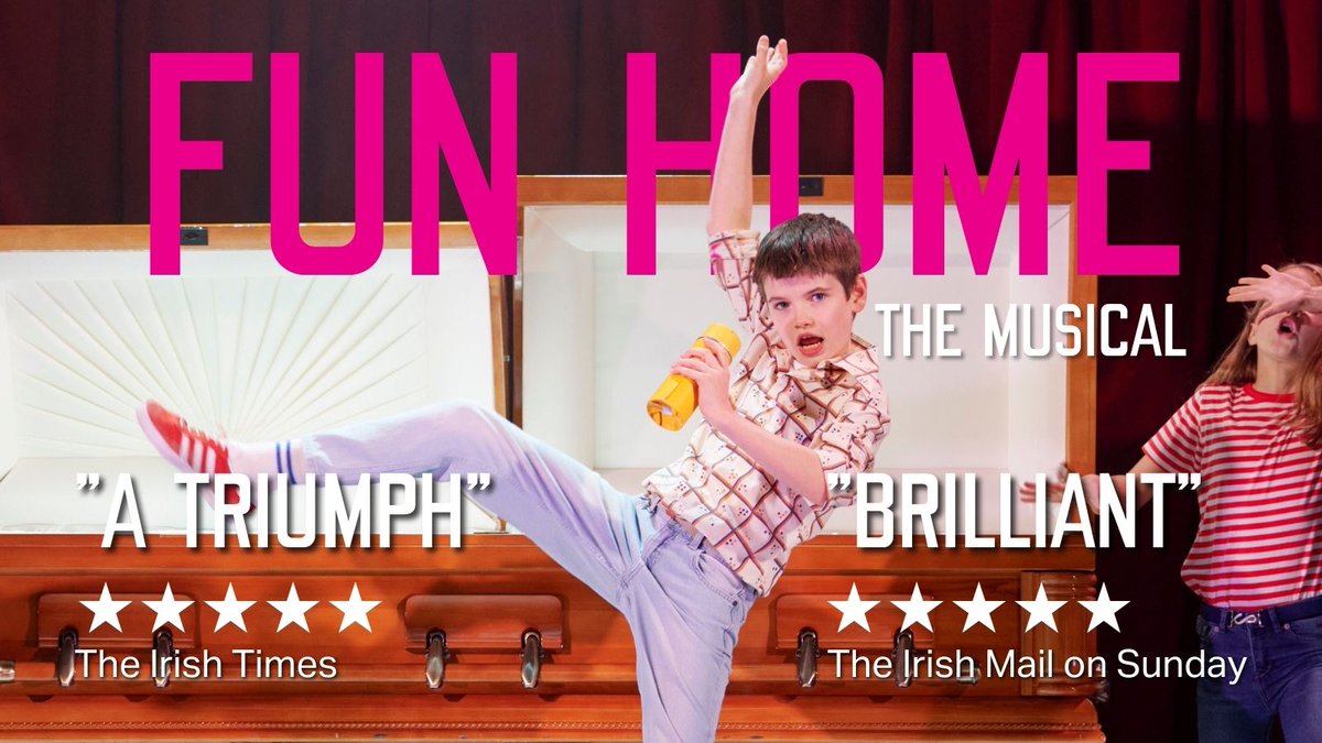 GateTheatreDub's tweet image. FUN HOME ★★★★★

See Fun Home the musical at the Gate Theatre until 26th August!

Tickets from €25: gatetheatre.ie/production/fun…

#FunHomeMusical #AlisonBechdel #BruceBechdel #FunHome