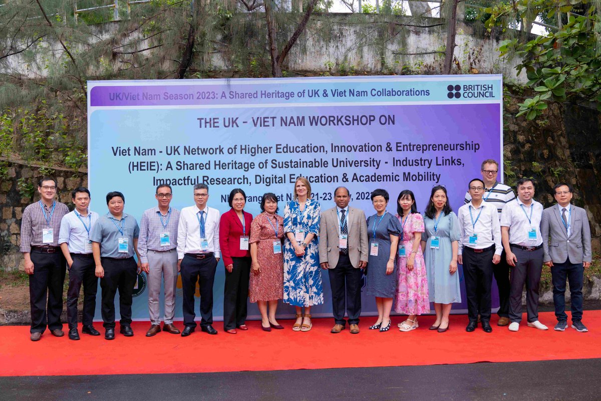 vnBritish's tweet photo. Shared heritage of sustainable university - Impactful Research, Digital Education and Academic Mobility (irDAM) - one of the 31 UK/Viet Nam Season presents at the international conference on Marine Sustainable Development and Innovation at Nha Trang University  #UKVNSeason https://t.co/cNdTkhUCRq