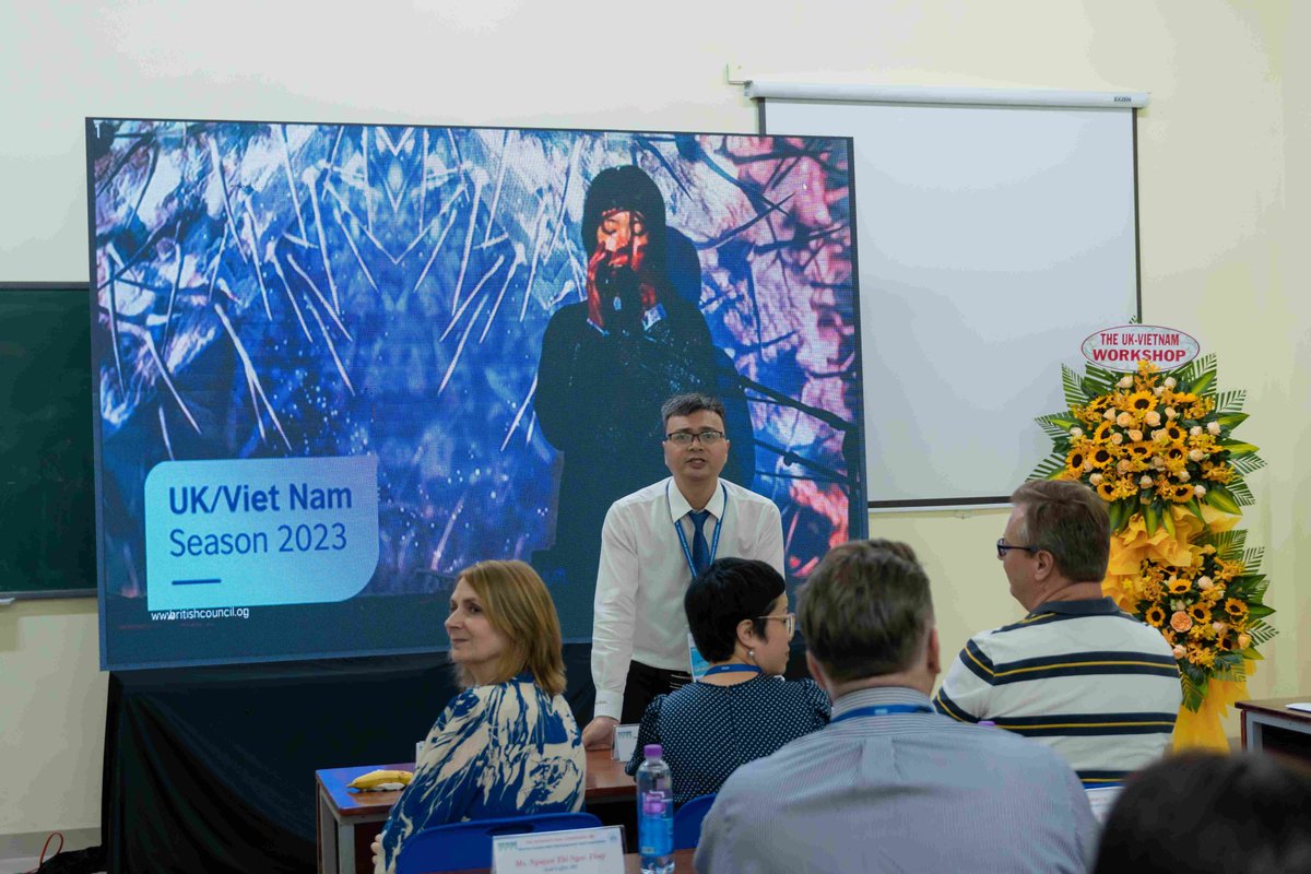 vnBritish's tweet photo. Shared heritage of sustainable university - Impactful Research, Digital Education and Academic Mobility (irDAM) - one of the 31 UK/Viet Nam Season presents at the international conference on Marine Sustainable Development and Innovation at Nha Trang University  #UKVNSeason https://t.co/cNdTkhUCRq