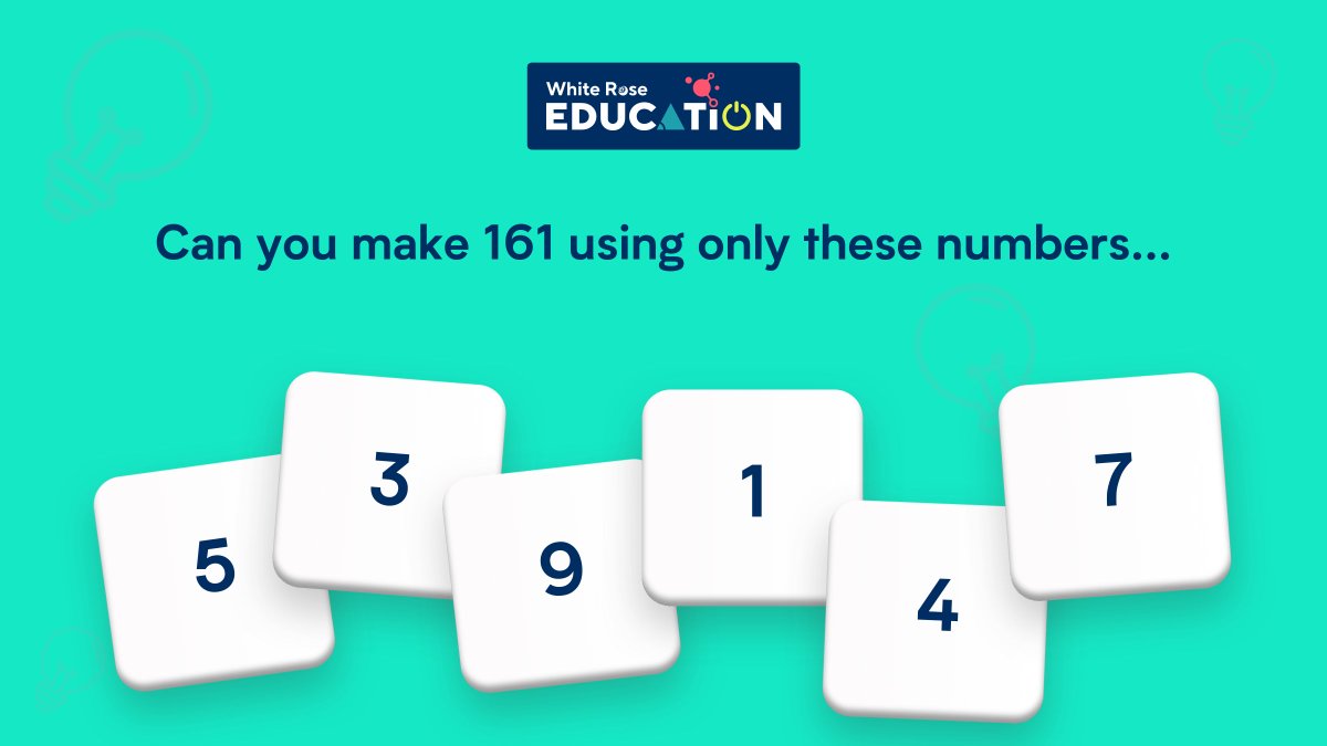 WRMathsSec's tweet image. Can you complete the challenge? 😲

#puzzleoftheday #mathspuzzle