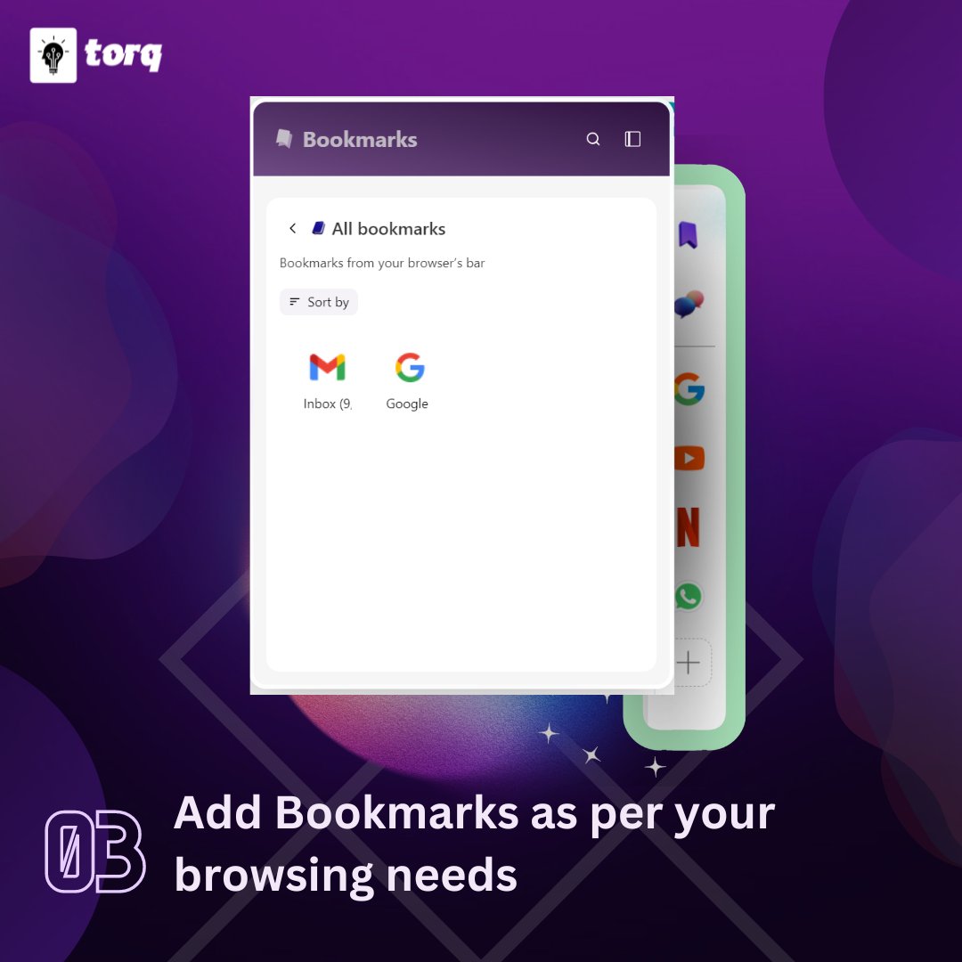 Torq_AI's tweet photo. Streamline your browsing experience like never before. With Torq AI's new feature, experience seamless multitasking and efficient browsing. Swipe to know more. #artificialintelligence #growth #tech #productivity #AI https://t.co/fMgmzL2wn7
