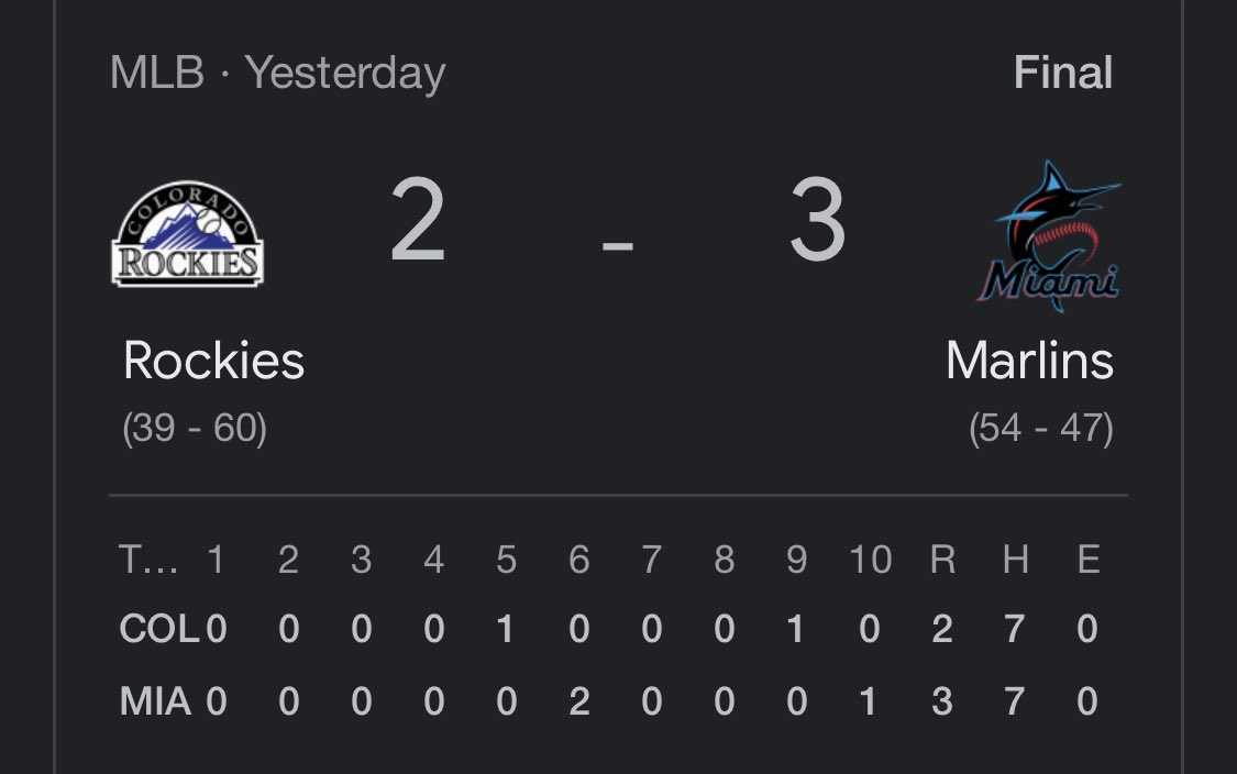 SpadeCappers's tweet photo. Rockies/Marlins — NRFI ✅ https://t.co/ogMqEjqVse