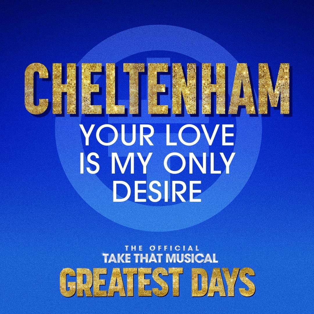 It's time to get it on Everyman Theatre - Cheltenham! 

Don't be late to book your #GreatestDaysMusical tickets!
🎟 greatestdaysmusical.com 
🗓 24-29 July 

Take That #TakeThat