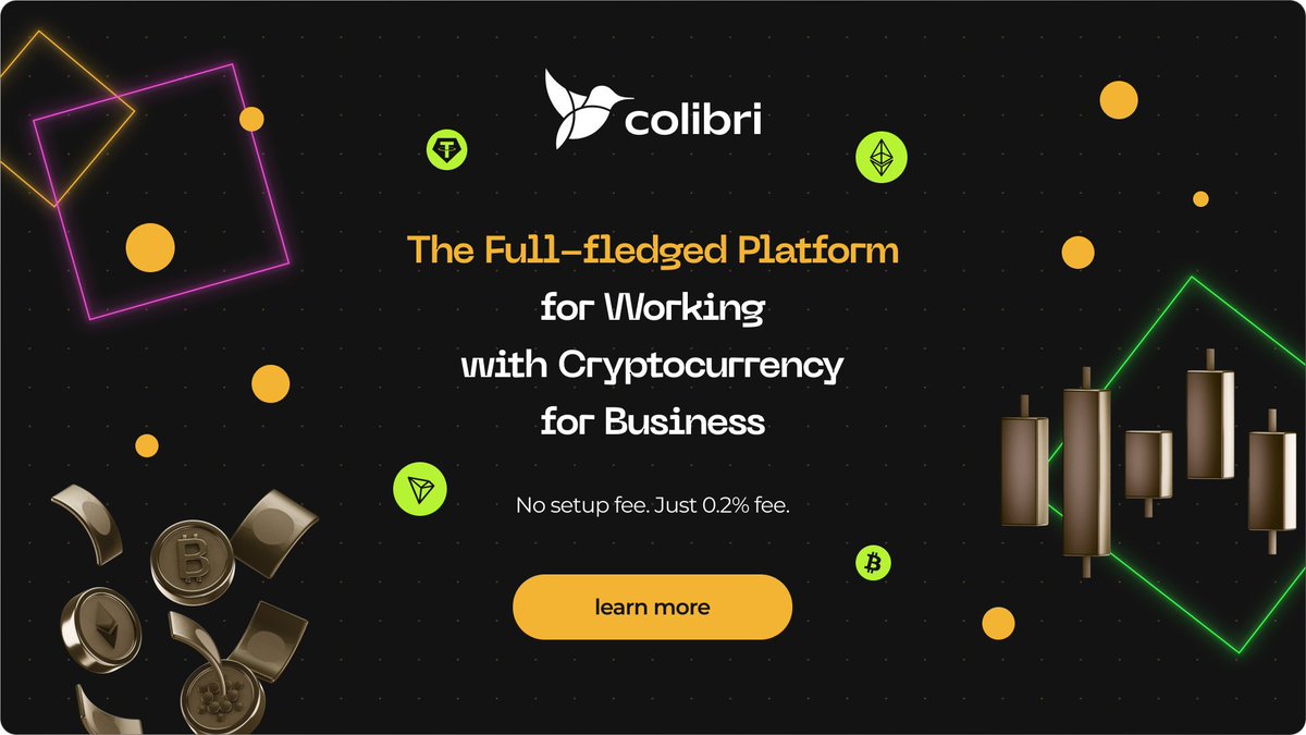 ColibriPayments's tweet photo. 🚀Unlock the power of cryptocurrencies with https://t.co/ZbIUt1bZBd!
👉 Start accepting 30+ cryptocurrencies tomorrow
💰 Utilize deposits to boost your profits
💱 Exchange cryptocurrency in just a few clicks
🌐More details in this thread
#CryptoProcessing
1/5 https://t.co/v4CK38vTqy