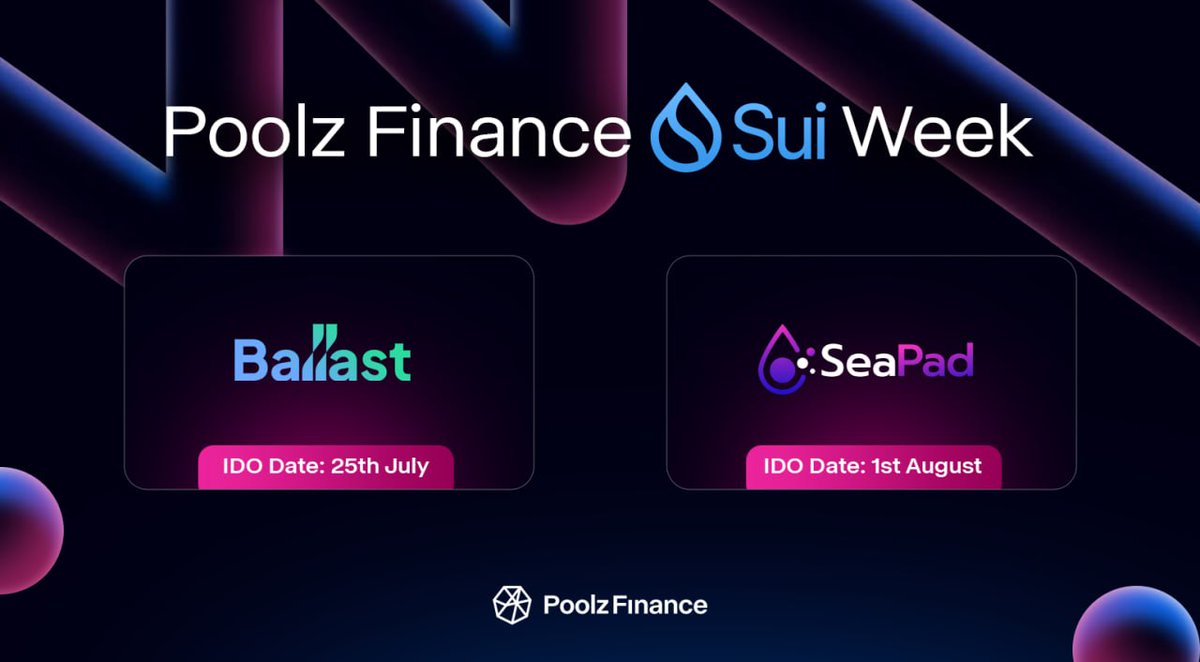 Poolz Finance #SUI Week!

We are happy to share that <a href="/SuiNetwork/">Sui</a> has been added to our list of 15 main blockchains 🌐🔗

This will allow SUI projects to apply for IDO on our platform, unlocking the potential of cross-chain fundraising and expanding its users reach.

🧵 1/4