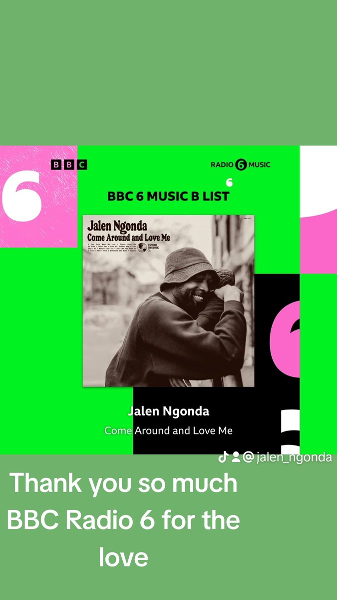 Thank you so much @BBC6Music for the ever present support ❤️ 🫶🏾