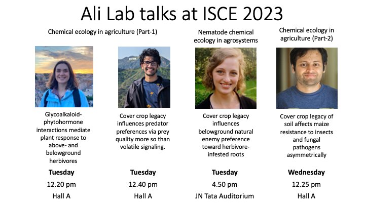 ParanjapeSujay's tweet photo. Catch Ali lab talks at #ISCE2023 this week! @ChemicAli_Lab https://t.co/U3FPG1xo8c