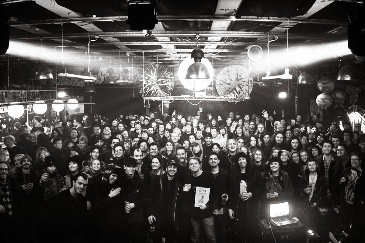 BristolGerm's tweet photo. The Final Issue Launch. Photo by @SimonHolliday 
Too many friendly faces here to tag - thank you for coming to celebrate this city's vital left field music, and the beautiful community around it. Last remaining copies available to order here: https://t.co/l8DCFQFVoX https://t.co/ANGR3cpVq6