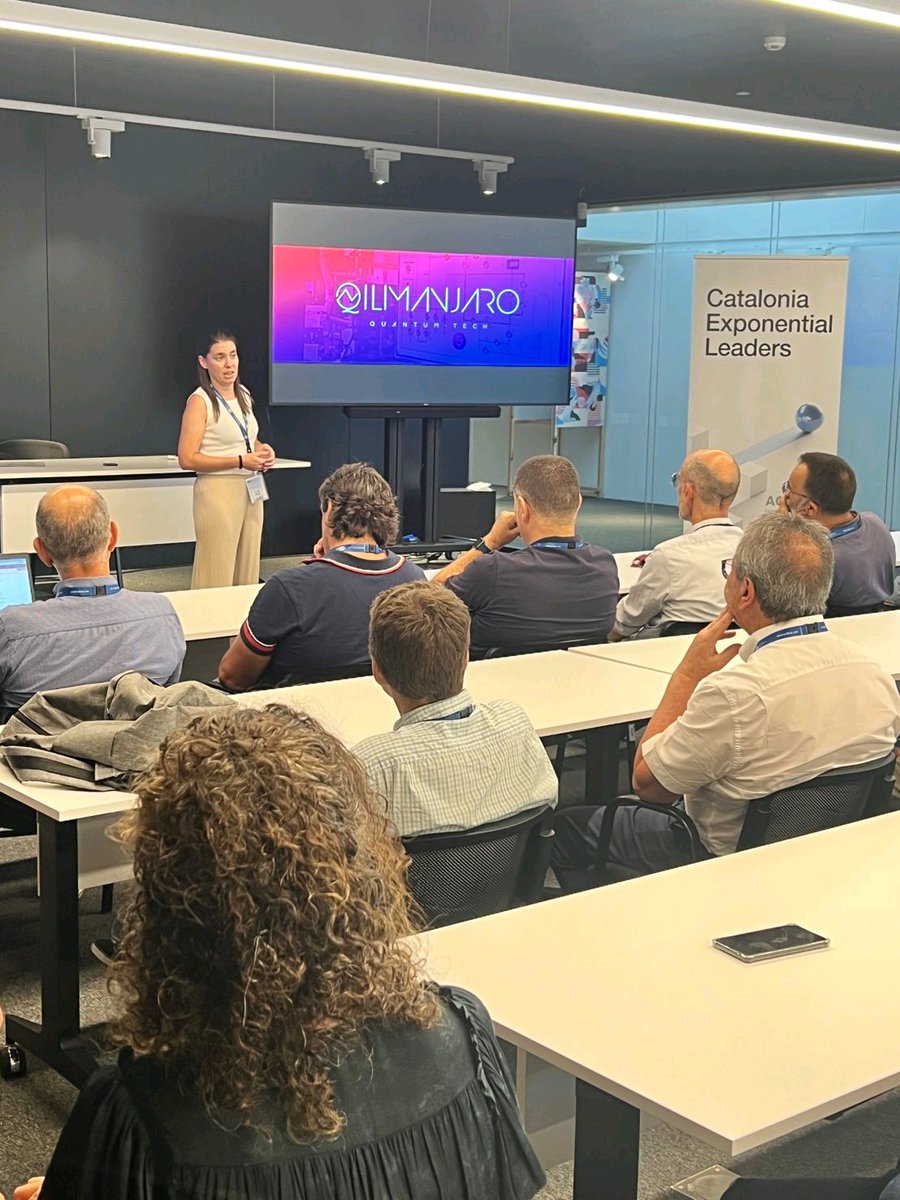 X4HPC's tweet photo. 🚀 Las week, the Barcelona Supercomputing Center opened the doors for participants of the #ExponentialDay23 and #CataloniaExponential Leaders 2023, organized by @accio_cat  presenting @qilimanjaro  Quantum Tech, a disruptive spinoff born from the @BSC_CNS itself https://t.co/om2kL39A1c