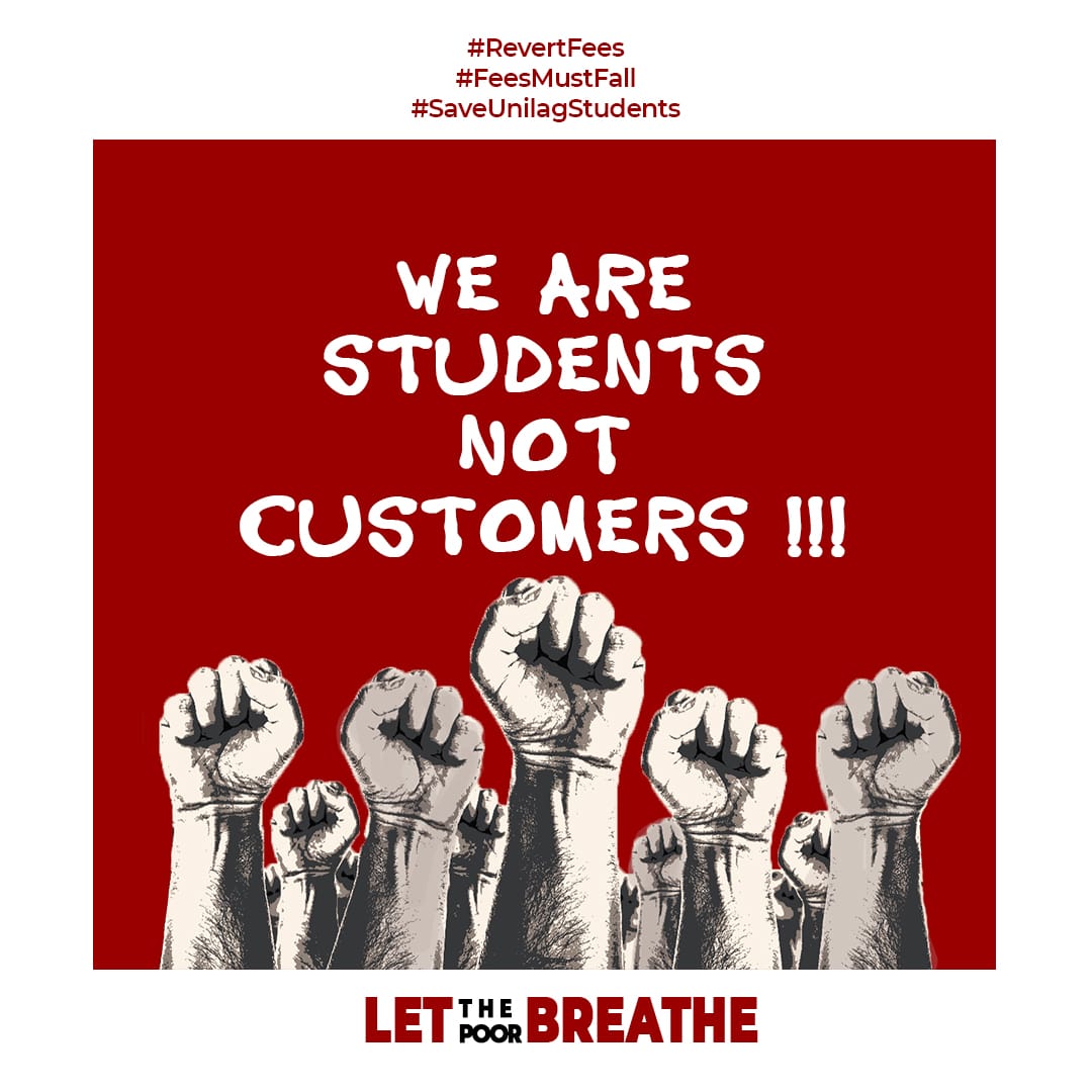 guillotron_'s tweet photo. UNILAG students won't accept being priced out of education! Stand with us for affordability! Stand with inclusiveness!

#RevertFees #FeesMustFall #SaveUnilagStudents https://t.co/La81aRjbkS