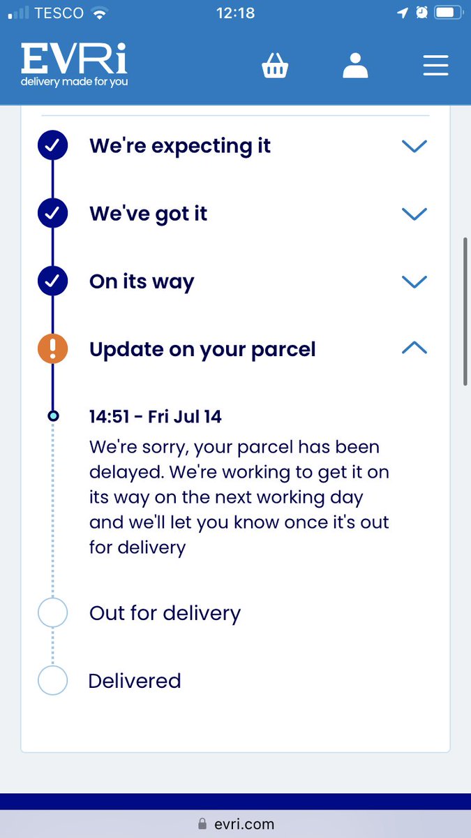 Understanding why #evri don’t have a Twitter, sorry X account, because they’re just plain awful. I mean, what? Sorry, is the driver stuck in groundhog day on 14th July?!
