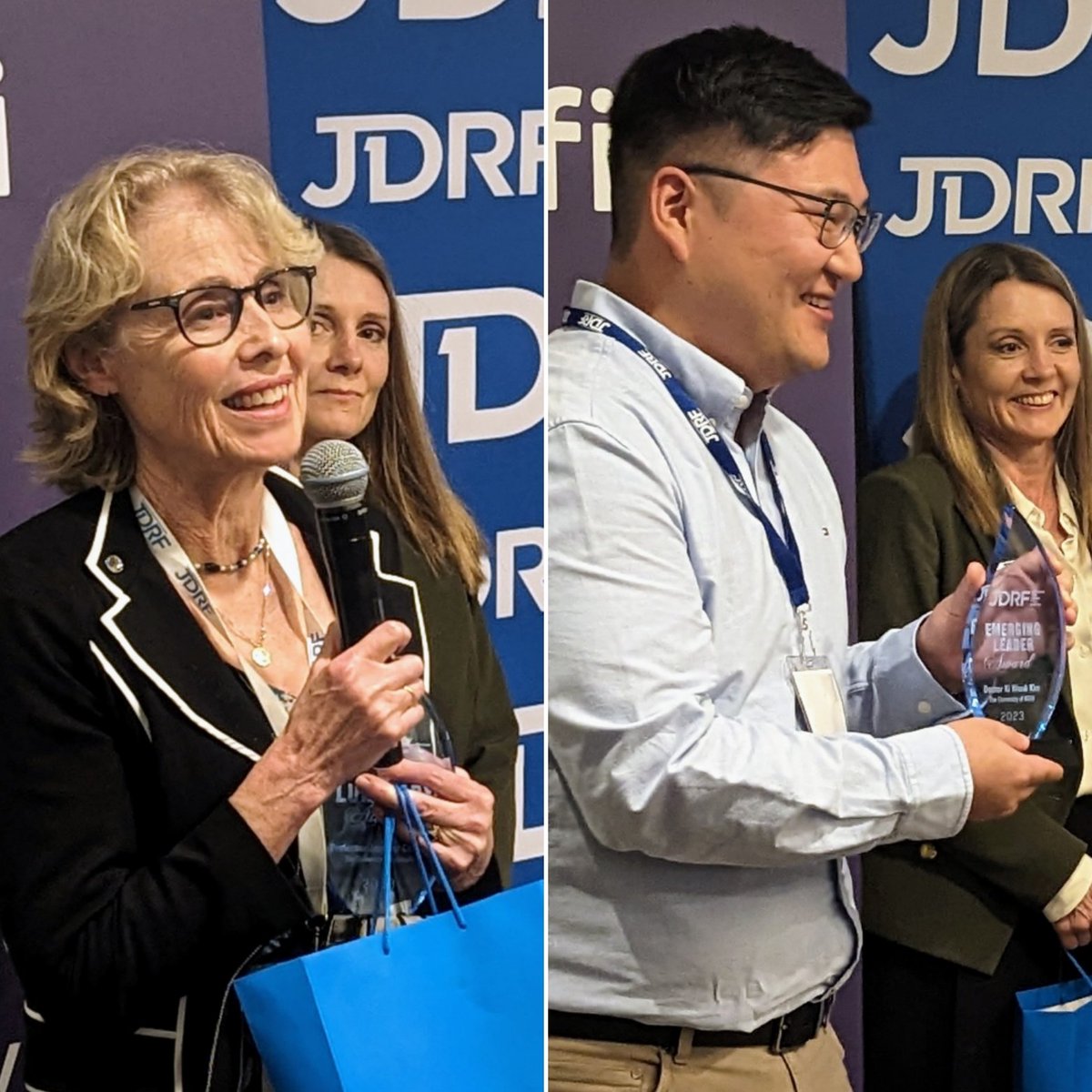 Winner winner! So proud of #ENDIAstudy investigators Prof Jenny Couper from <a href="/UniofAdelaide/">Uni of Adelaide</a> and <a href="/KiWookKim816/">Ki Wook Kim 김기욱</a> from <a href="/UNSW/">UNSW</a> as the recipients of the @JDRFaus Luminary and Leadership awards in #type1diabetes
