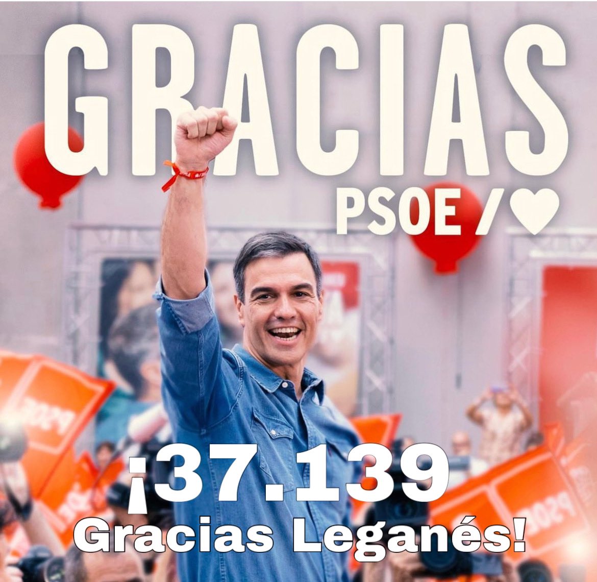 Se han mejorado los resultados en clave nacional, regional y local con respecto a 2019.
❤️A nivel local los resultados nos marcan el camino para seguir trabajando
🗣️@lolivaleganes “con mucho más ánimo para, desde la oposición, seguir logrando una gran ciudad”. 
Gracias #Leganés