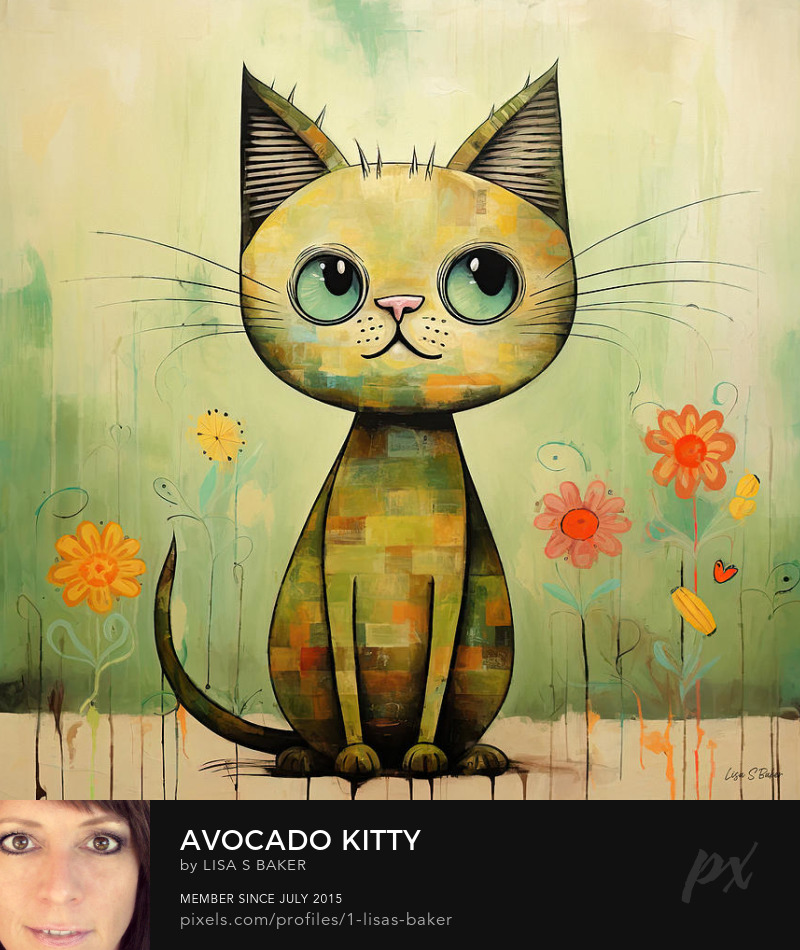 LisaSBaker444's tweet photo. Avocado Kitty ~~ https://t.co/M4GW6vaca3
#kitty #cat #cats #catlover #fun #cute #illustration #collectart #catmom #collectible #buyart #painting #cute #fun #smile #artlover #createart #decor #homedesign #kiddecor https://t.co/2C98eGY3eD