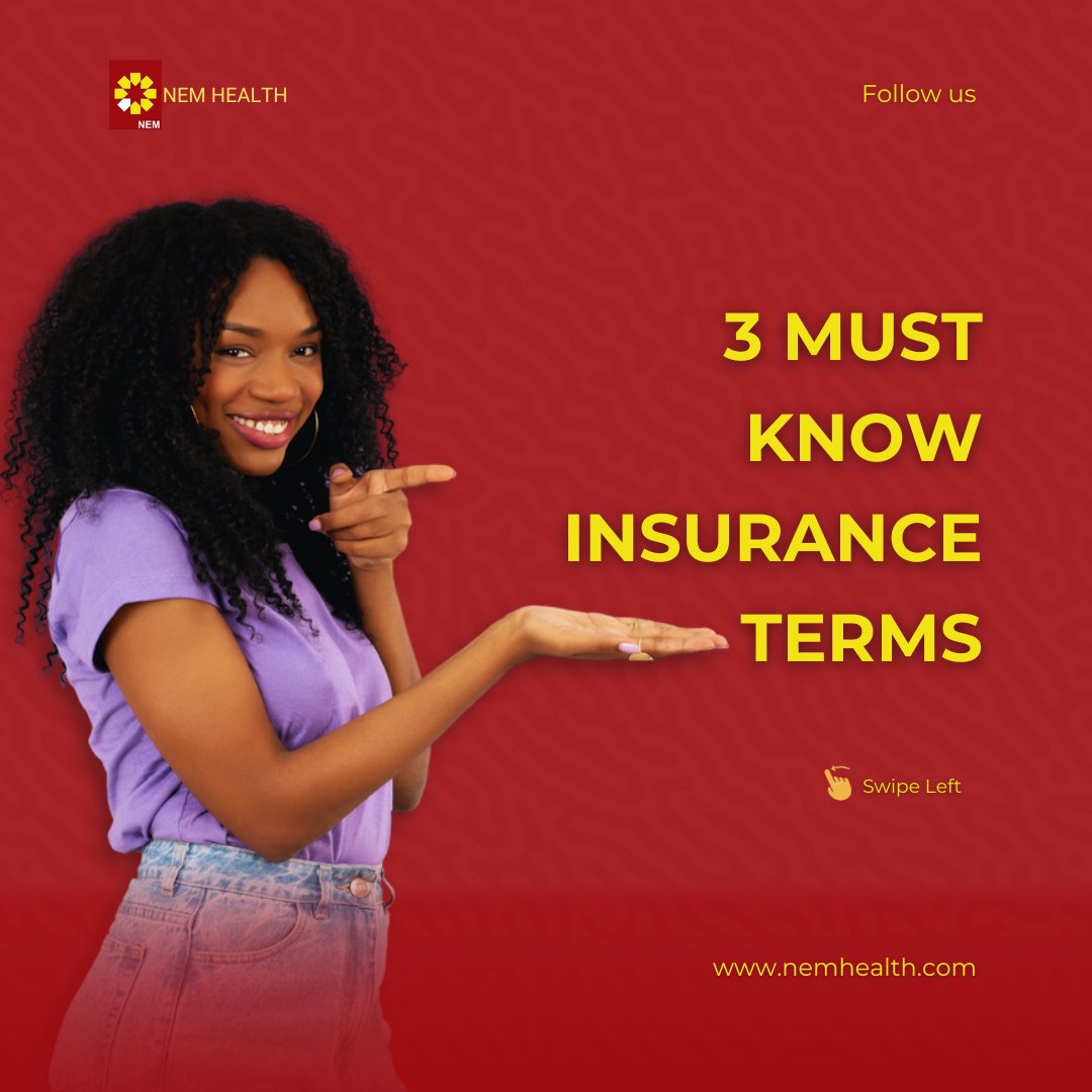 Begin your week with a health insurance guide.  Here are 3 important terms to know:

1. Premium: Regular payment made to insurer.
2. Deductible: Initial out-of-pocket cost.
3. Copayment (Copay): Fixed fee for covered services. 
#Insurance101 #InsuranceTips #FinancialWisdom