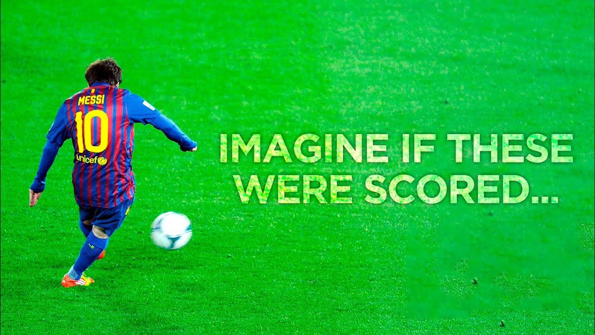 Imagine if Messi scored all these. (Thread)