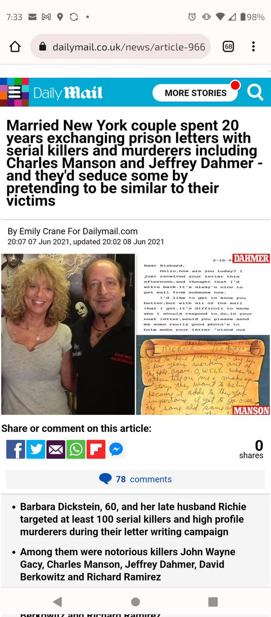 derekvampyrslyr's tweet image. Omg! Thanks a lot @nurmiunchained @lawyerschiff from searching "prisoner love letters" my #Google news feed on it  🤣 it actually has a name #hybristophilia and books written by the great @KatRamsland 💌💌 incl one from 2003 talking about @nyjets winning a Superbowl #dissapointed