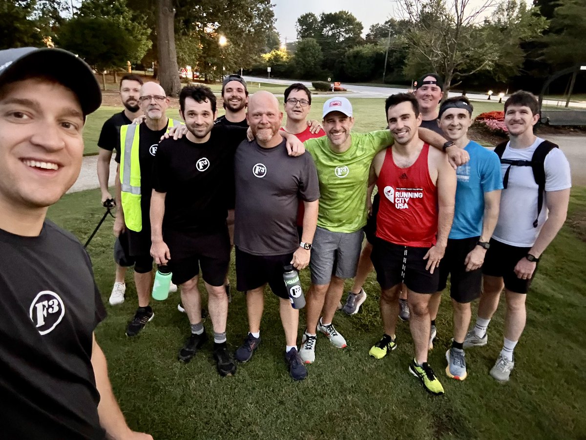 F3Atlanta's tweet image. Celebrating one year of #F3Madhouse here in Smyrna, GA. 15 minutes out, 15 minutes back, every Monday morning. Run or Ruck, it’s up to you, but if you’re looking for some good community and a little sweat, we’ve got you covered. #F3Nation #F3ATL #f3running #f3rucks