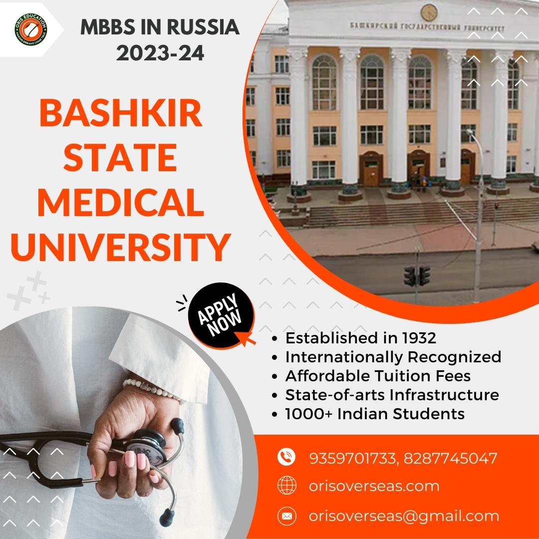 Study MBBS at Bashkir State Medical University, Russia with Oris Overseas Education. It is ranked among the Top 10 Medical Universities in Russia.
#mbbsinrussia #studymbbs #mbbsadmission #mbbscollege #mbbsabroad #mbbsinuzbekistan #BashkirStateMedicalUniversity #MBBSinKazakhstan