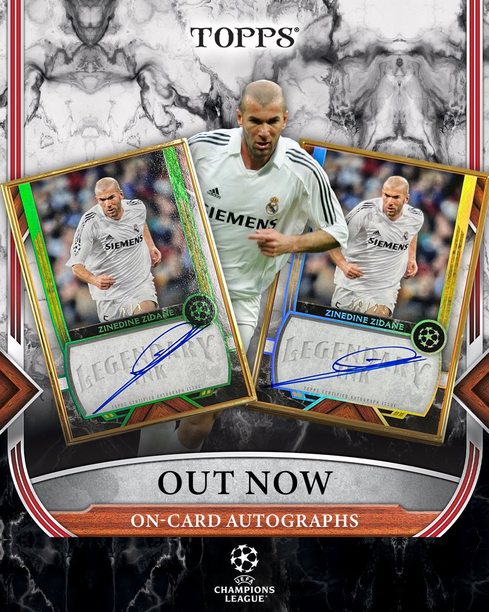 22-23 Topps ZIDANE ジダン 直筆サイン 世界100枚限定 Topps UK on X