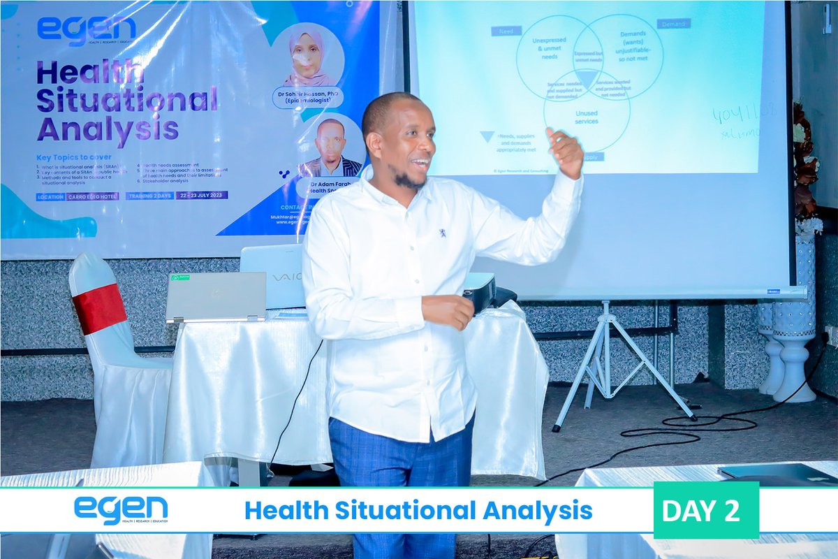 Egenagency's tweet photo. DAY 2

Health Situational Analysis and Health Needs Assessment Training

#HealthcareInnovation #healthsystems #healthneeds #situationalalanalysis #healthcareimprovement https://t.co/HtXOhpDAkT
