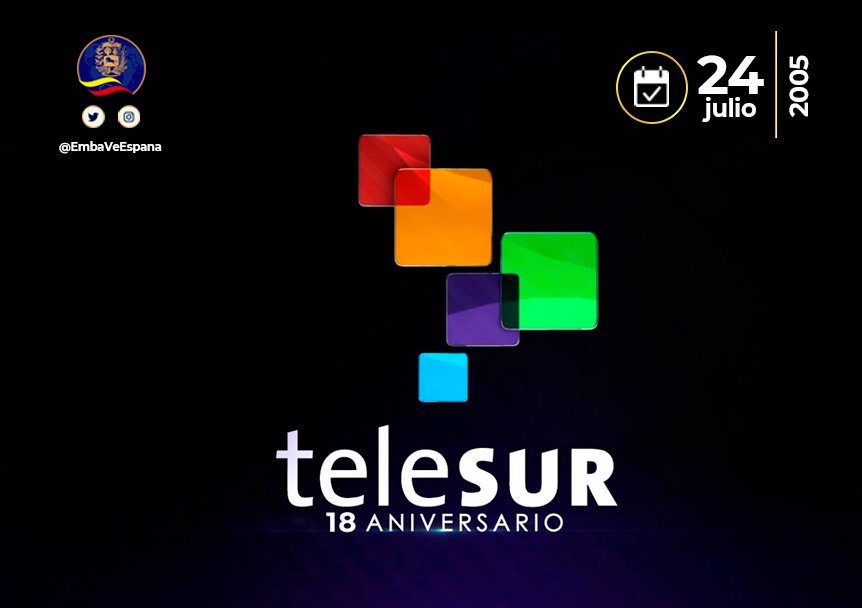 FELIZ CUMPLEAÑOS TELESUR 🔥

El canal latinoamericano ya llegó a su mayoría! Cumple 18 años informando con la verdad

Felicidades 👏👏🍾🎂

@Tatiana_teleSUR @pvillegas_tlSUR @madeleintlSUR