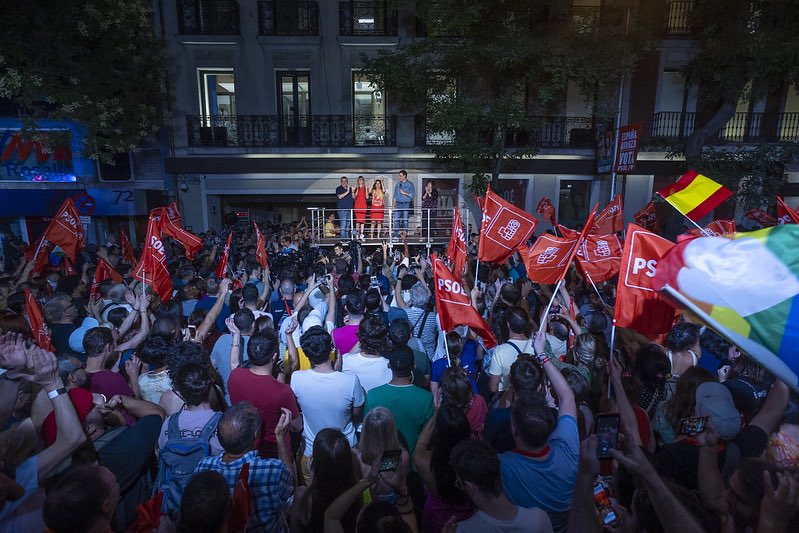 👉Hoy España se levanta como muro de contención a la extrema derecha en toda Europa 🇪🇸 🇪🇺

Pese a los pronósticos de una mayoría de PP y VOX la sociedad española demuestra ser mucho más abierta y progresista. 

Seguimos🌹🫶
