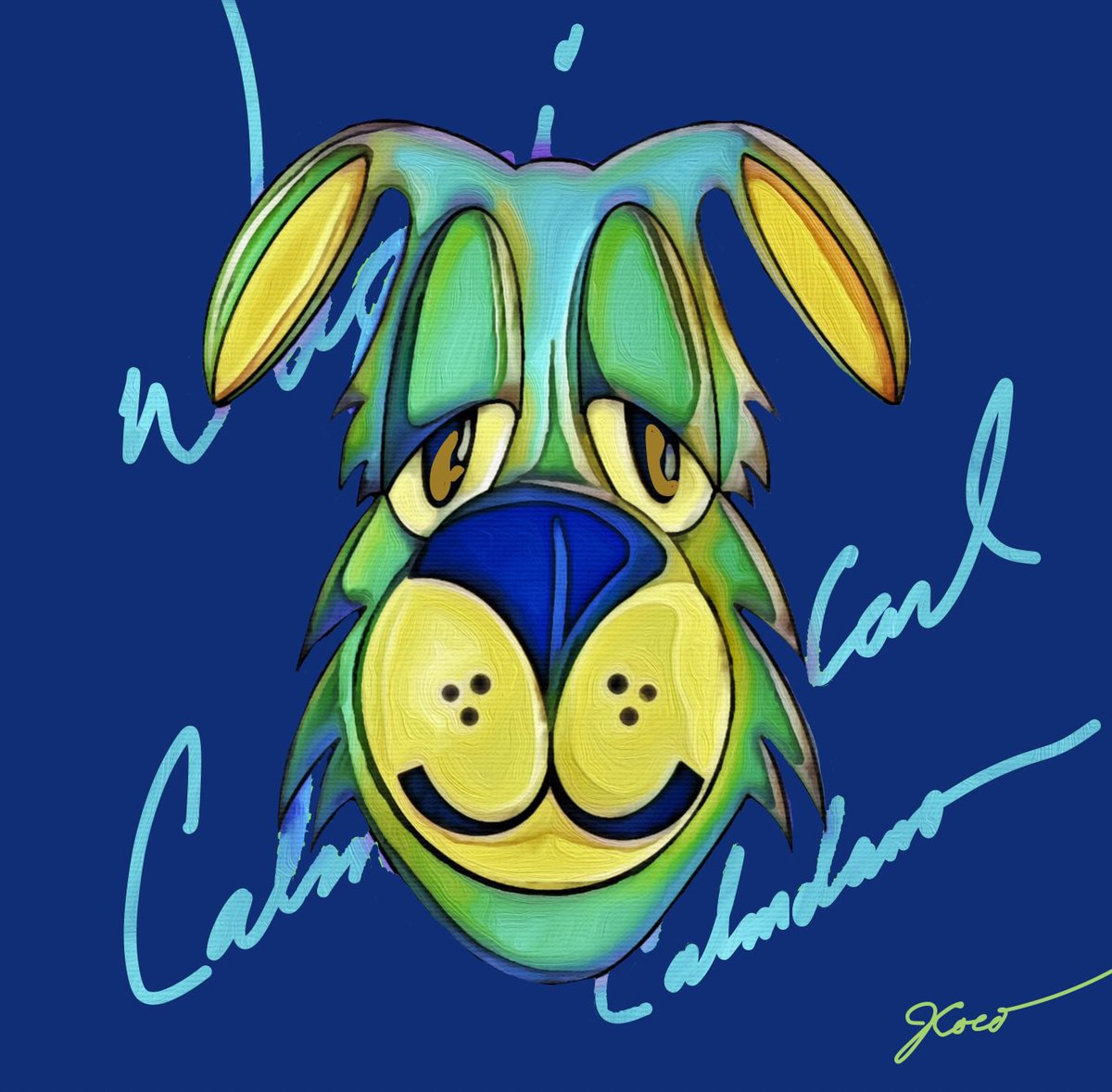 RoadArtJCoco's tweet photo. Calm Carl Portrait 💙 #Calmdano https://t.co/nhUJZVe8dA