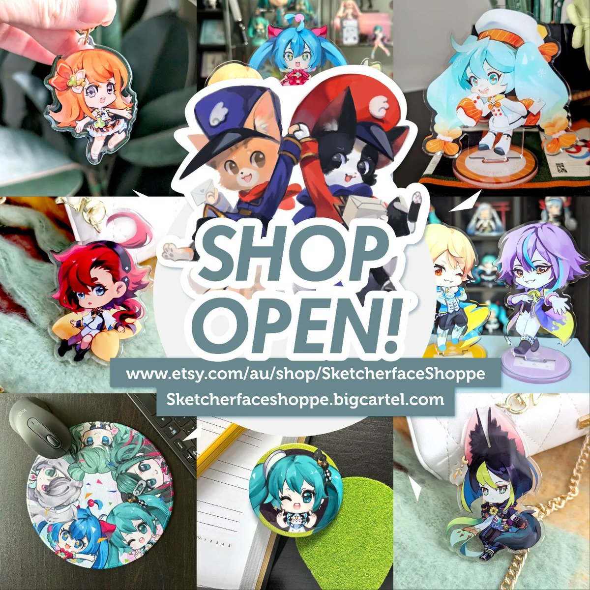 It's live! Sketcherface shoppe is back up! Link below