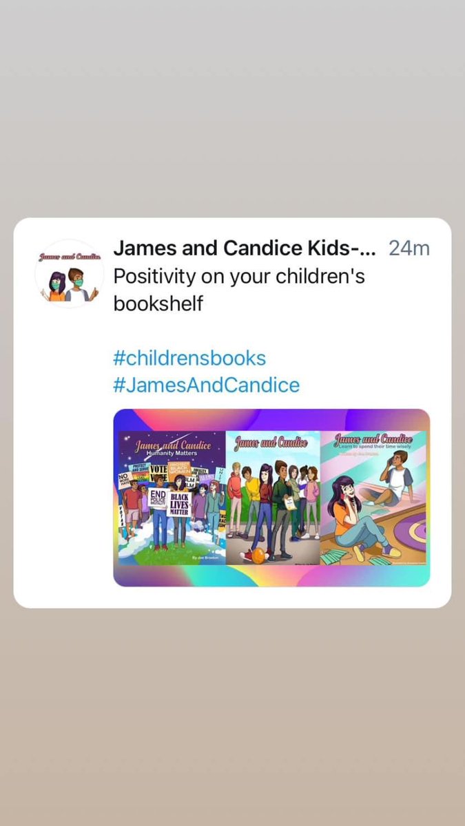 James and Candice Kids-Book Series tweet media