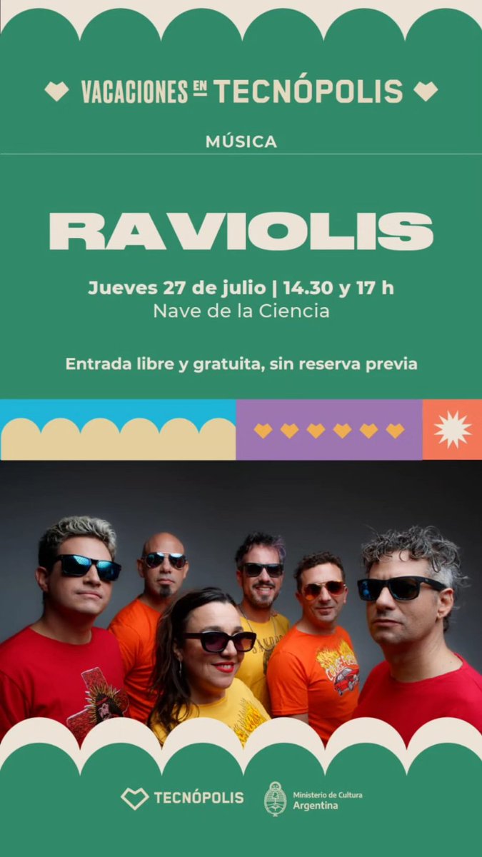 losraviolis's tweet photo. Nos vemos en Tecnópolis https://t.co/Td1UIOzs11