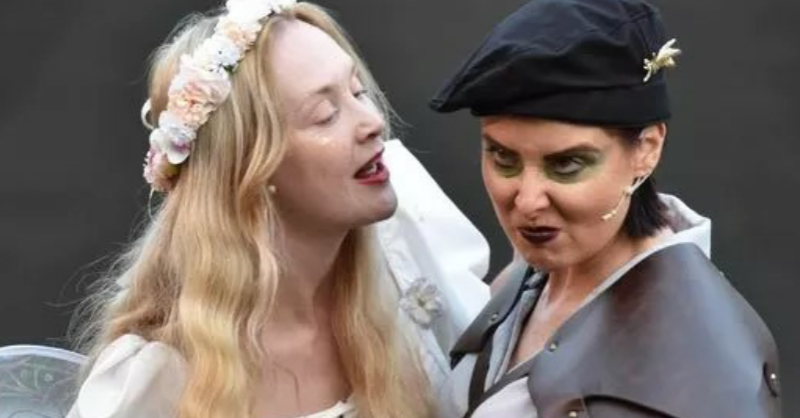 WalesArtsReview's tweet photo. 'This trim, energetic performance of A Midsummer Night’s Dream is perfect for a lazy summer night...'

Thomas Tyrrell hails forty years of theatrical enchantment in A Midsummer Night’s Dream, at Cardiff Open Air Theatre.