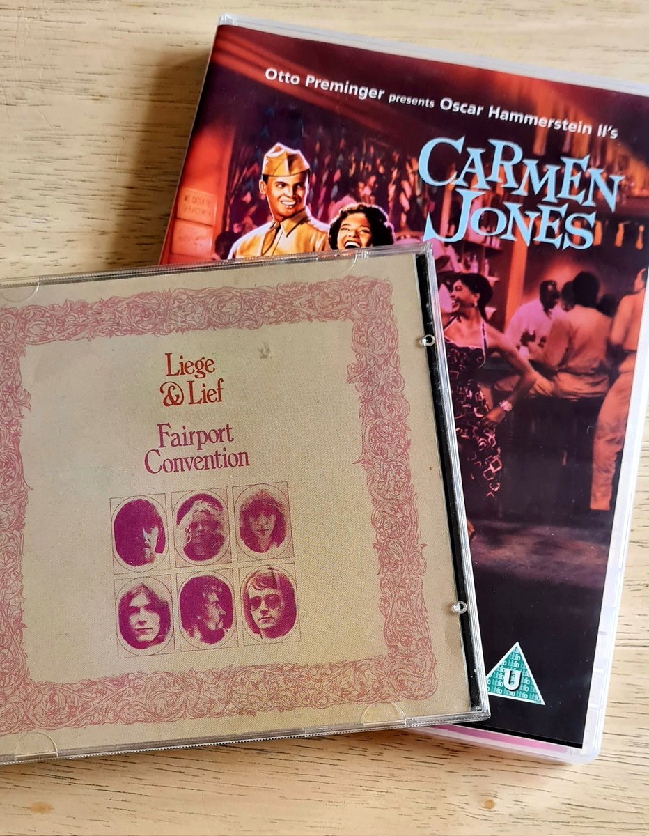 johnleeminghull's tweet photo. Charity Shop #3 Dove House, Newland Ave. Fairport CD and Belafonte/Dandridge/Preminger musical (1954)...£1.80 well-spent https://t.co/pbBREcaIQZ