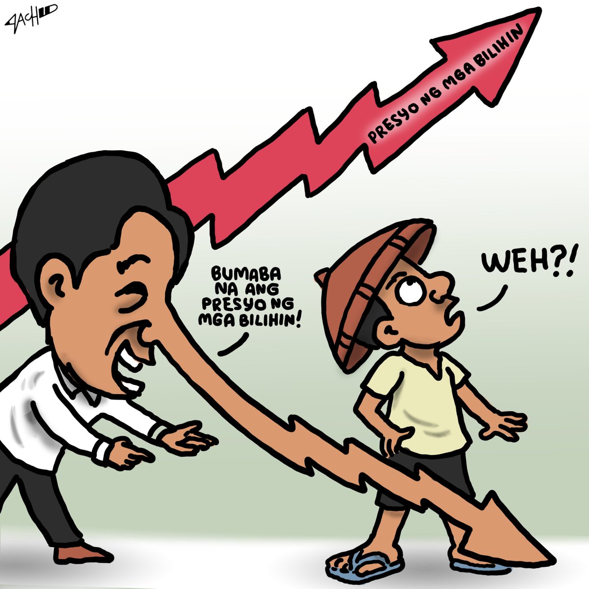 cartoonistzach's tweet image. Bumaba raw?! #FactsFirstPH #SONA2023