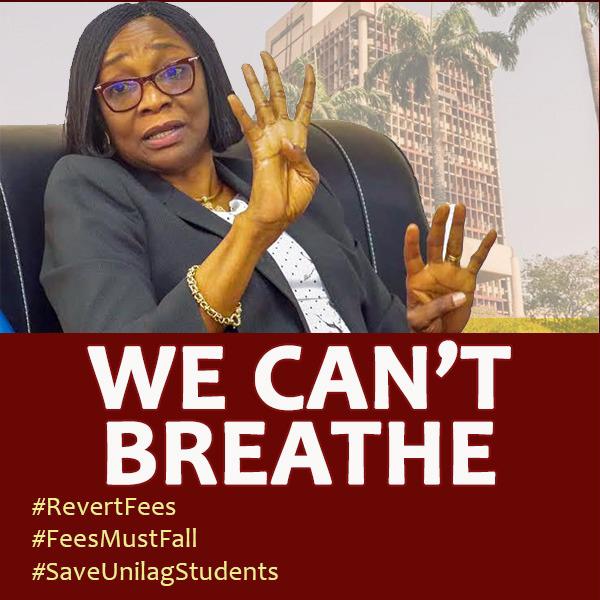 originaldrsam's tweet photo. We actually can not breathe anymore. Unilag no be Convenant or Babcock. Na where our money reach na there we see admission. To go public school no be shame. That 140k/190k school fees no follow at all #SaveUnilagStudents abeg #FeesMustFall https://t.co/Ag22AZu0i9