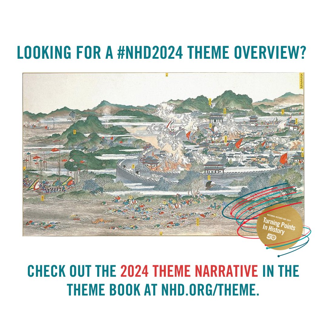 Looking for the #NHD2024 theme overview to help you get started with topic ideas? It's in the theme book at nhd.org/theme!