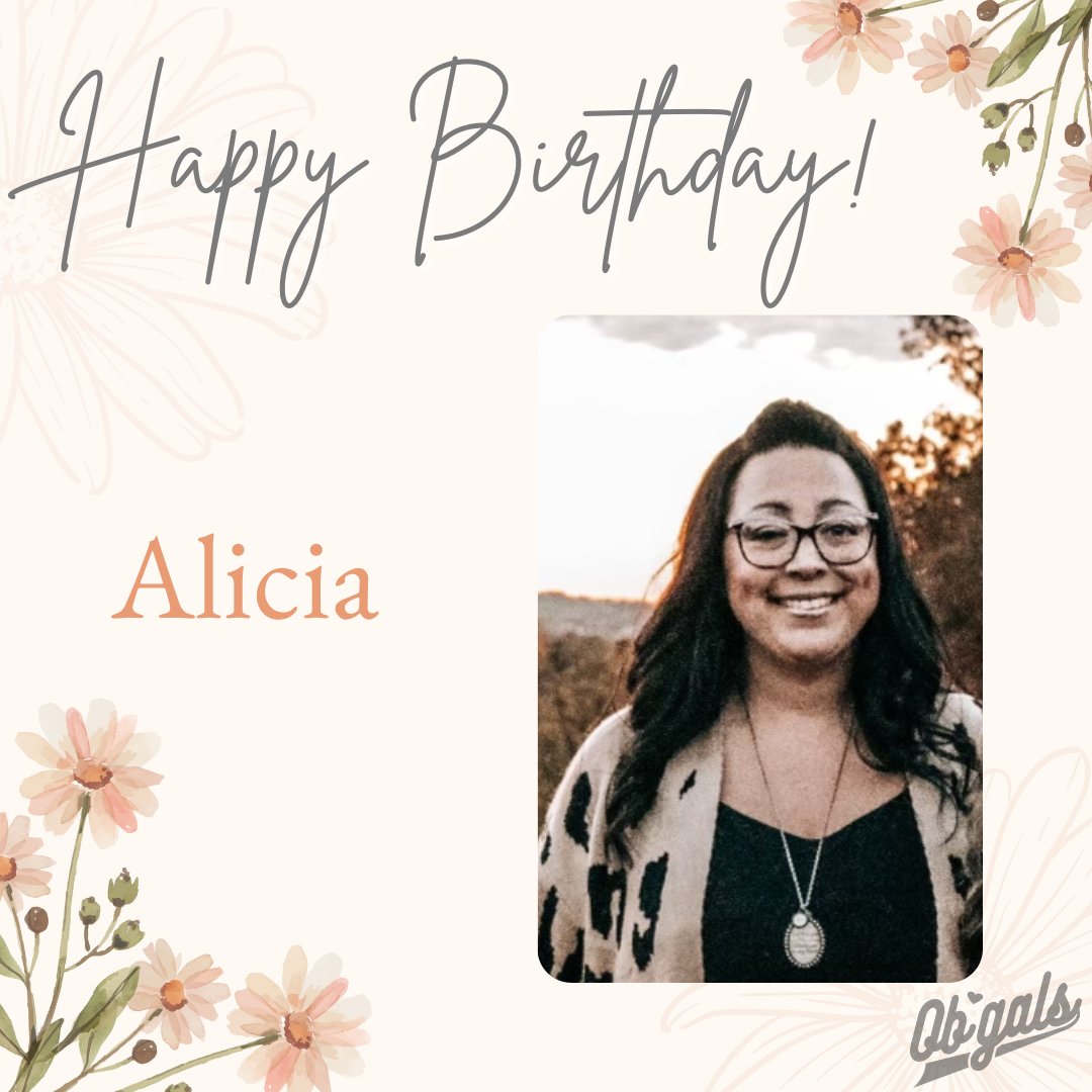 OBGALS's tweet image. Happy Birthday, Alicia! Thank you for your hard work, professionalism, and all that you do for our office. May your day be as special as you are!