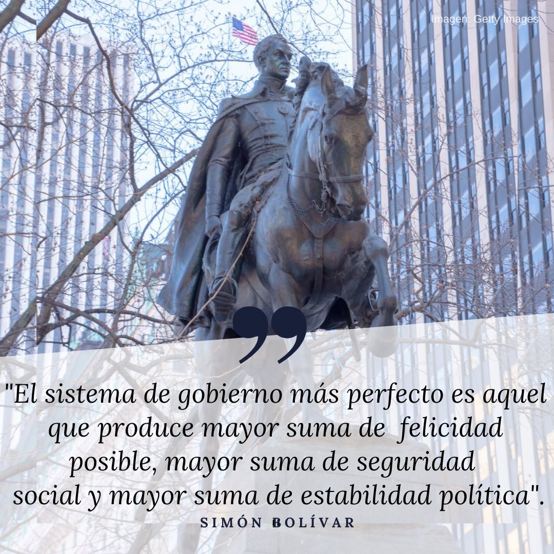 Hoy nos unimos a la conmemoración del natalicio de Simón Bolívar y recordamos sus célebres palabras. ¿Cuál es la frase del libertador Simón Bolívar que siempre tienen presente los venezolanos?