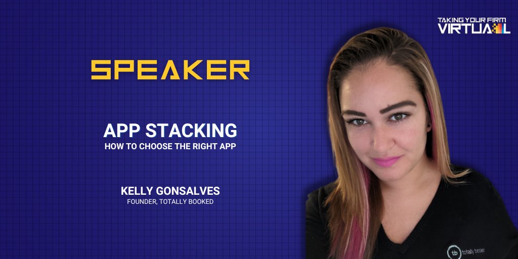 #MeetTheSpeakers 

Meet @TotallyKellyG - a unique blend of creativity, numbers, and unstoppable drive. Don't miss her course 'App Stacking: How to Choose the Right App,' a must for those seeking to optimize their accounting practices.

#TakingYourFirmVirtual
#TYFV2023
