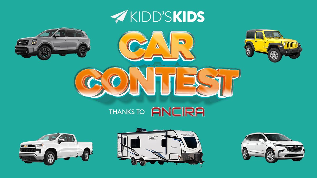KiddNation (@kiddnation) on Twitter photo Want to win an SUV, Truck, Jeep or RV. Buy some entries and support <a href="/KiddsKids/">Kidd's Kids</a>! Visit CarContest2023.com -- thanks to Ancira Auto Group! Want to win an SUV, Truck, Jeep or RV. Buy some entries and support <a href="/KiddsKids/">Kidd's Kids</a>! Visit CarContest2023.com -- thanks to Ancira Auto Group!
