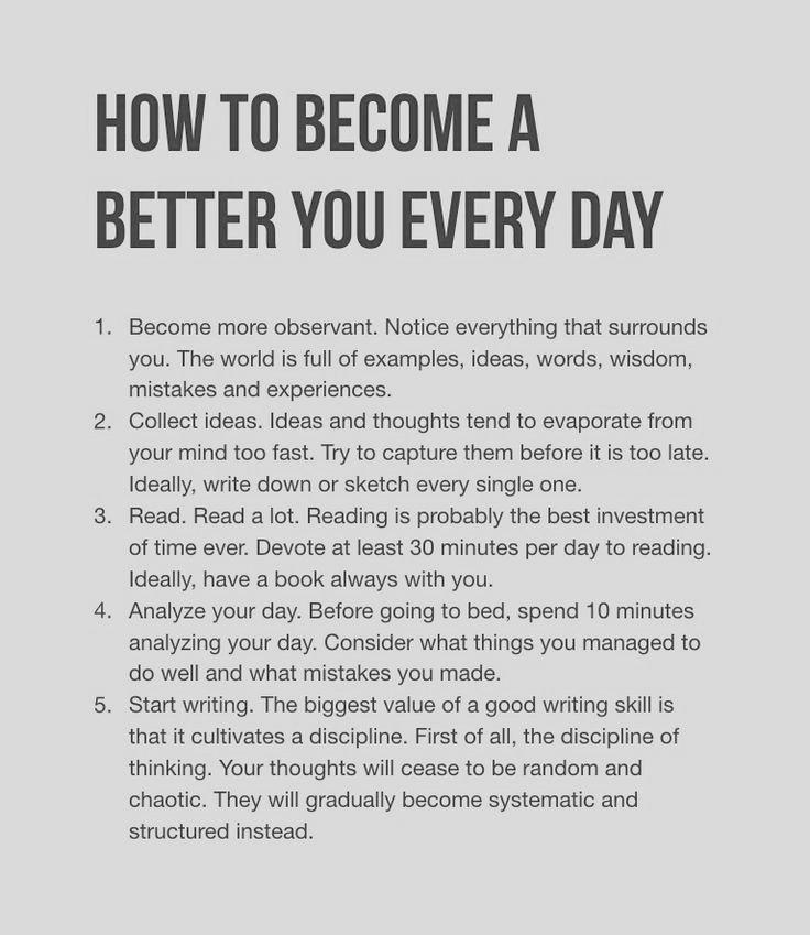 HOW TO BECOME A BETTER YOU EVERY DAY