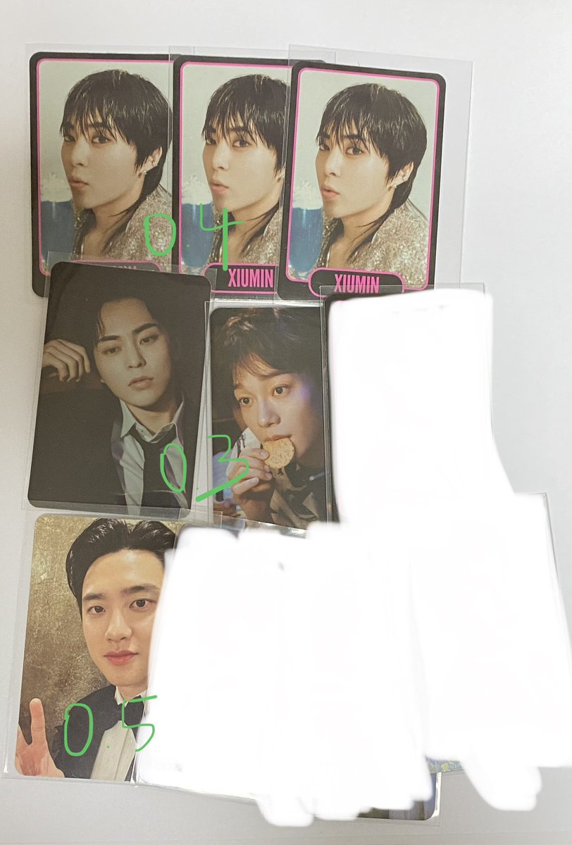 #PABILI_RUI

EXIST TRADING CARD
- from yangdo
- comment mine  + ss/ dm me 2 avail
- base price * 500 + 40ea for all in pricr
- dop: july 30
- feta: aug
- will check availability
🏷 wts lfb exo suho chanyeol kai xiumin kyungsoo xiumin chen baekhyun pop up trading card