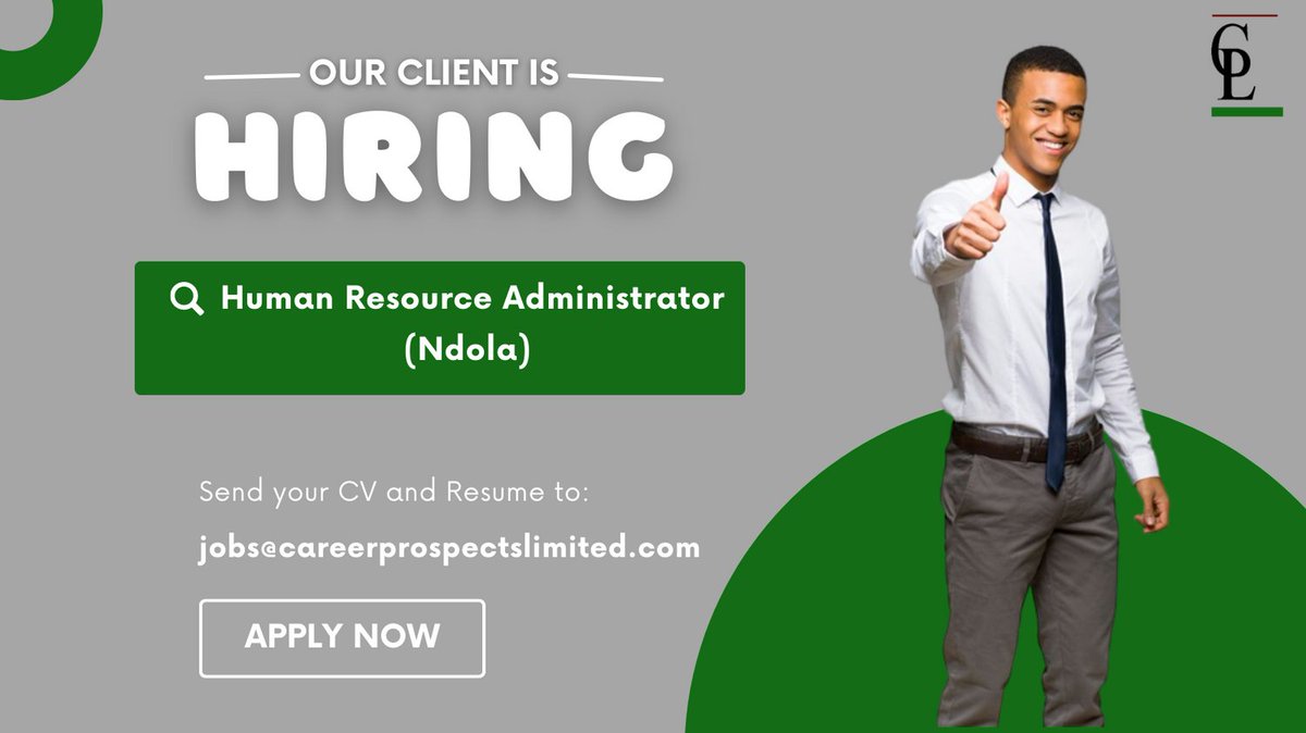 CareerP_L's tweet photo. Closing date for receiving applications is 30th July, 2023.
for more details click the link below.
https://t.co/dAtarYAvnY
#jobs #zambiantwitter https://t.co/O2Ketuu6iq